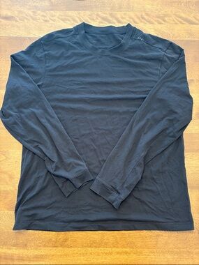 Lululemon Black Zeroed In Long-Sleeve Shirt
